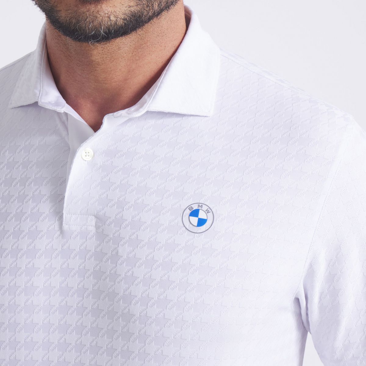 高爾夫男polo衫 白